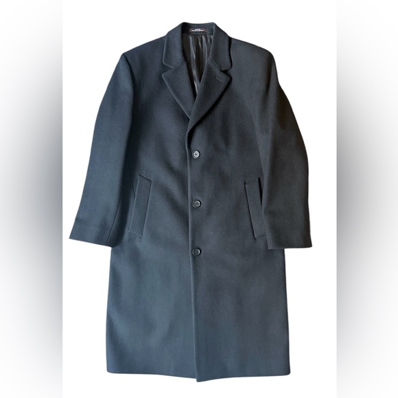 Michael Kors Men's Black Overcoat Size 40S - Picture 3 of 7